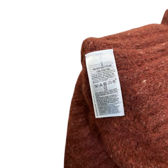 NEW Chunky Banana Republic Melli Alpaca Blend Sweater Deep Copper Women's L $189 - Picture 4 of 10